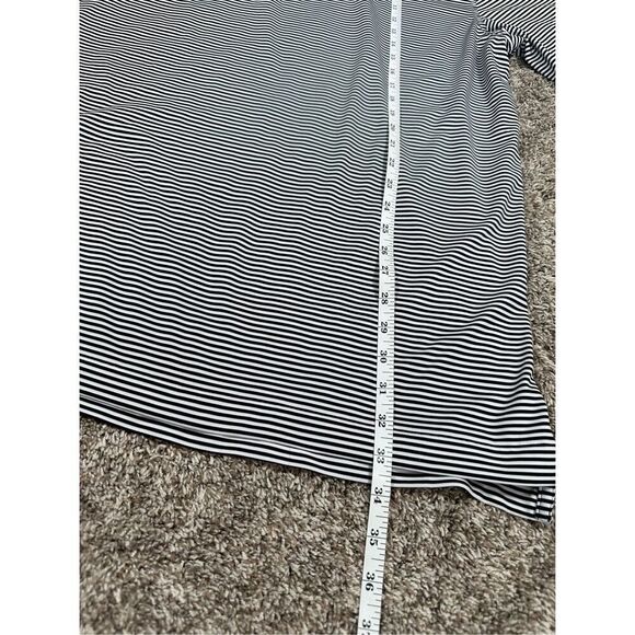 Peter Millar Summer Comfort Men’s XL Hemlock Performance Polo White/Black Stripe - Picture 7 of 10